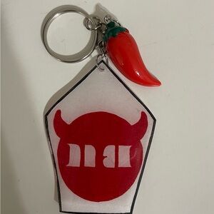 Babymonster Keychain with Chili Pepper Charm
